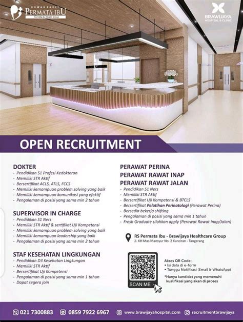 OPEN RECRUITMENT RUMAH SAKIT PERMATA IBU TANGERANG NOVEMBER 2021 PPK