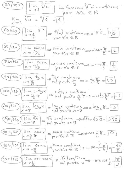 Limite Delle Funzioni Continue Esercizi Risolti Di Matematica