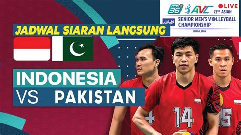 Jadwal Siaran Langsung AVC Senior Men S Volleyball 2023 Indonesia Vs