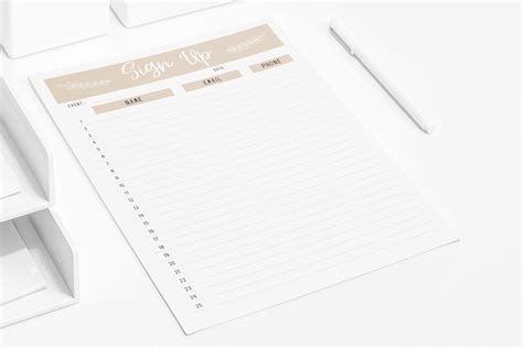 Editable Sign up Sheet. Sign up Sheet Template. Event Sign Up. Canva ...