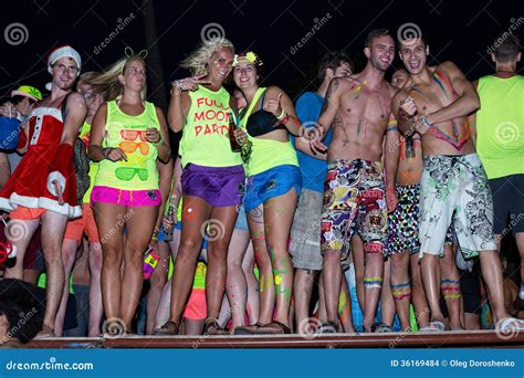 Full Moon Party In Koh Phangan Thailand Editorial Stock Image Image