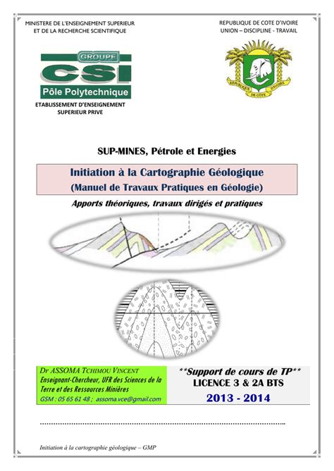 Initiation La Cartographie G Ologique