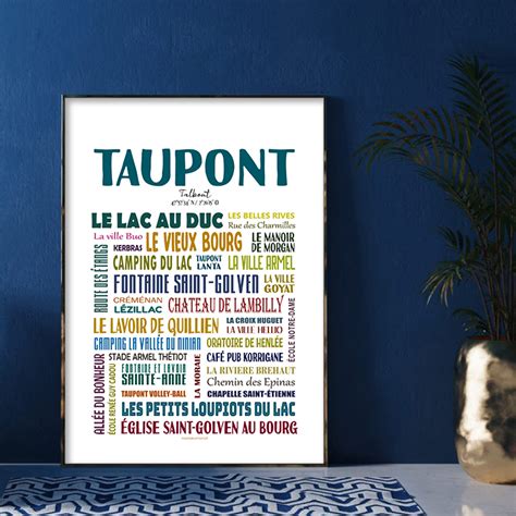 AFFICHE TAUPONT LES QUARTIERS TOUTES LES AFFICHES AFFICHE MORBIHAN