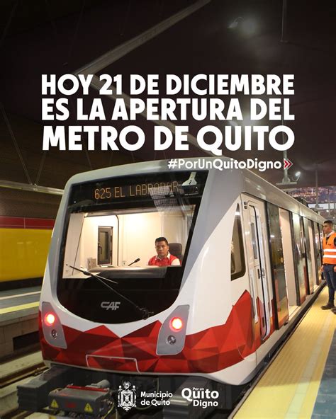 MetrodeQuito on Twitter RT MunicipioQuito Boletín Con una