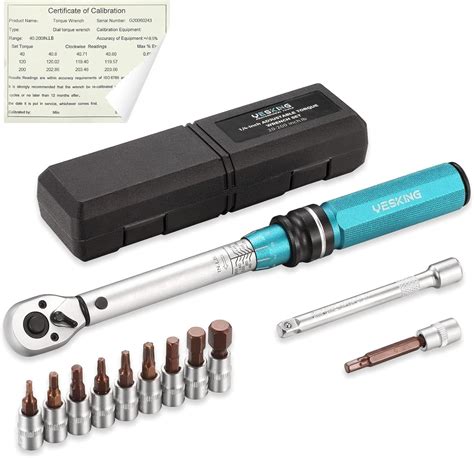 Yesking Inch Drive Click Torque Wrench Set Tooth Dual Direction