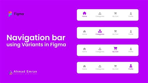 How To Create Navigation Bar In Figma Using Variants Speed Art