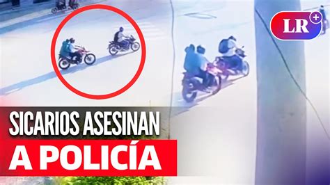 Sicarios ASESINAN a POLICÍA de la DIVINCRI cuando se DESPLAZABA en su