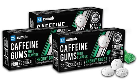 Caffeine Gums Professional Zumub Su Zumub