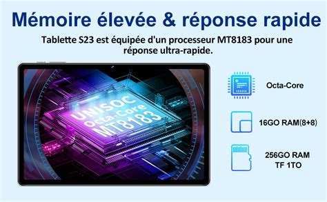 Sebbe Tablette Pouces Cran K Android Tablette Go Ram Go