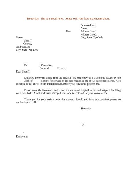 Sample Letter Doc Template PdfFiller