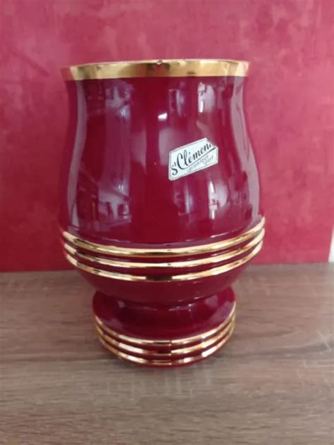 VASE ST CLÉMENT numéroter 4052 barbotine bon état et rare EUR 17 00