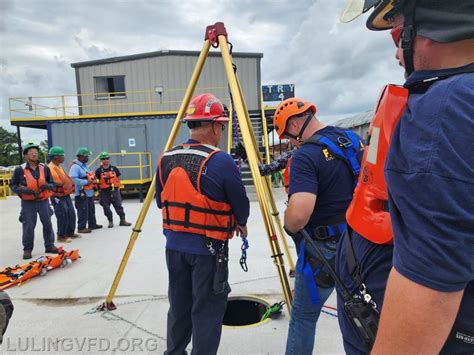 Confined Space Rescue Drill Luling Volunteer Fire Department