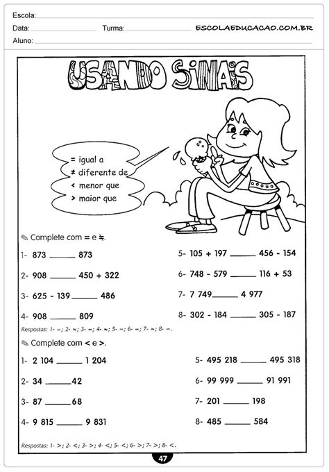 Agora Entendi Matemática Atividades De Matemática Para O 4º Ano