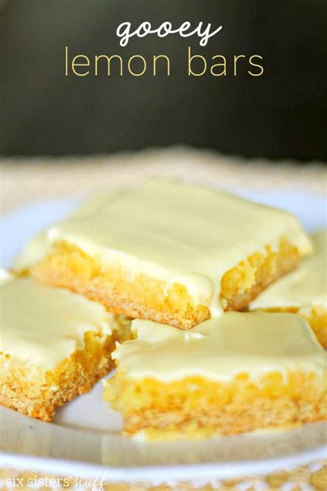 Gooey Lemon Bars Six Sisters Stuff