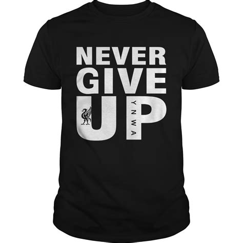 Mohamed Salah Never Give Up Fc Liverpool Tshirt Trend Tee Shirts Store