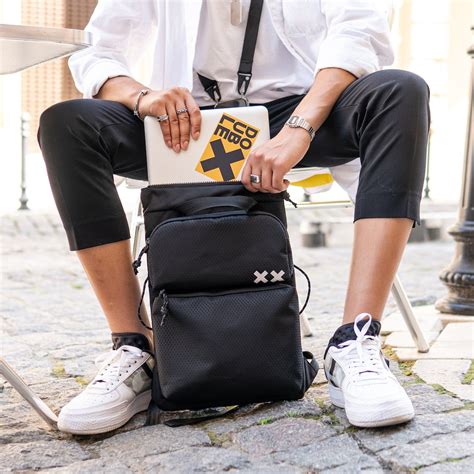 Slim Laptop Backpack, Black Messenger Bag, Multi Backpack, Minimalist ...