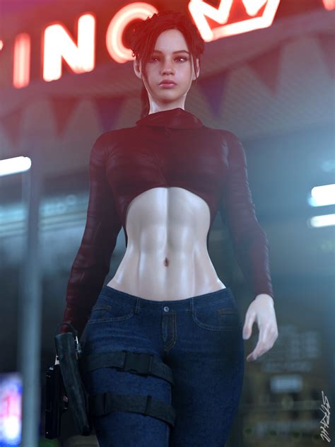 Resi Girl Pin Ups Claire By STR HL Hentai Foundry