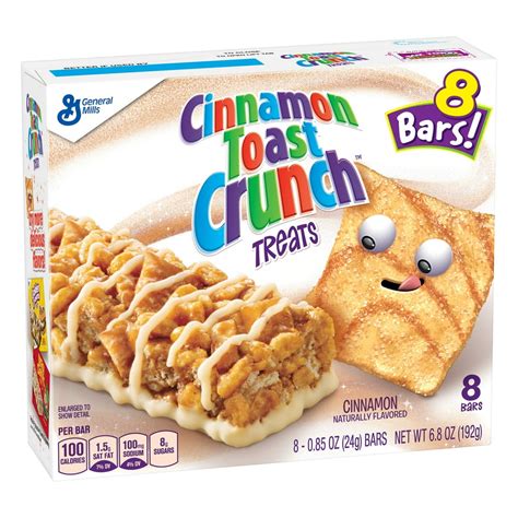 (3 Pack) Cinnamon Toast Crunch Treats, 8 Bars, 6.8 oz Box - Walmart.com ...