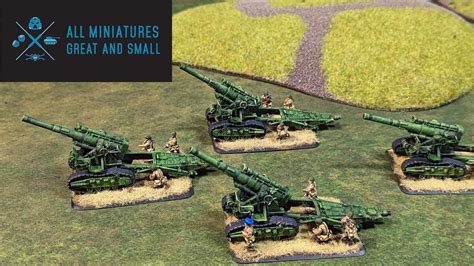 Flames Of War Unit Overview Soviet 203mm Artillery Battery YouTube