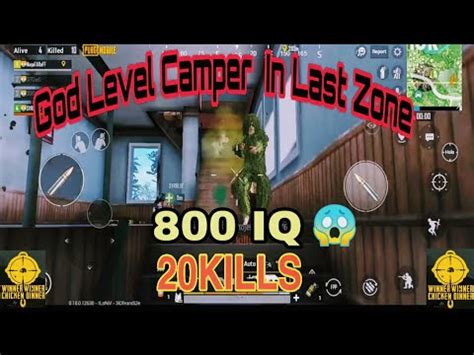 Pubg Mobile God Level Camper In Last Zone Vs Clutch Winner