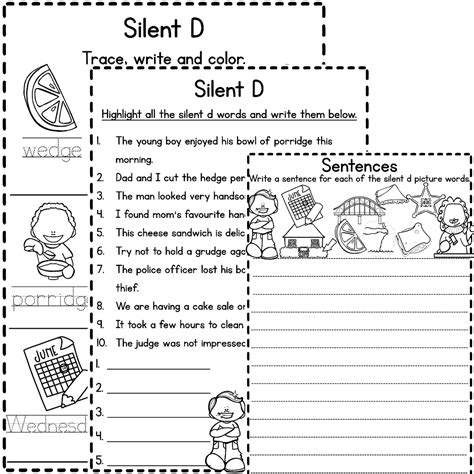 Silent D Worksheets | Made By Teachers