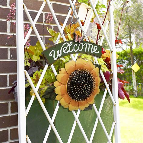 Sunflower Welcome Sign Yk Decor