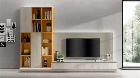 Parete Attrezzata Tv Moderno Living Sax Scavolini In Metallo