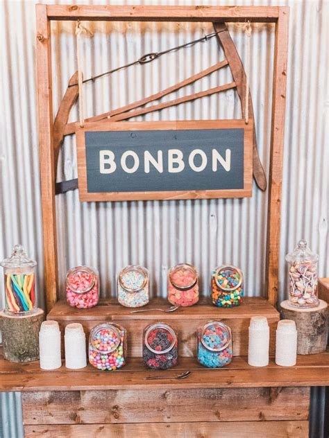 Bar A Bonbon Fait Maison Deco Table Mariage Champetre D Coration