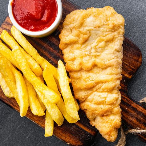 Premium Photo | Deep fried fish and chips french fries fast food meal