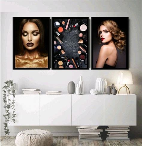 Quadro Decorativo Para Sal O De Beleza Maquiagem Elo