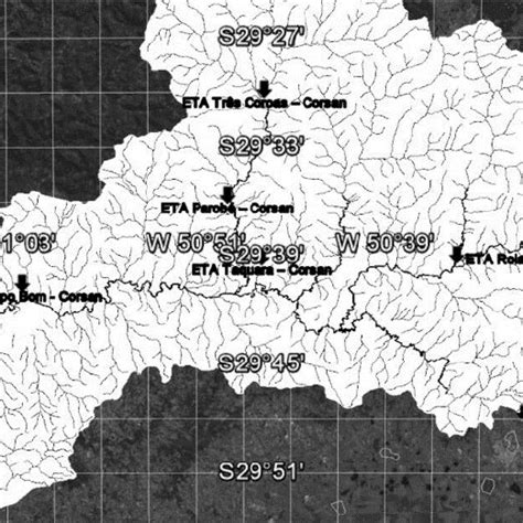 Sinos River Basin And Diagram Of The Main Watercourses And Geographic