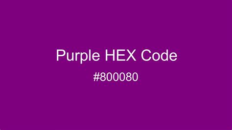 Purple Color Hex And RGB Values CSSColors