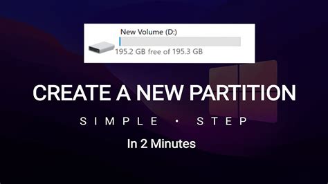 How To Create A New Partition Windows 10 11 Hard Drive Partition Disk Partition 2024