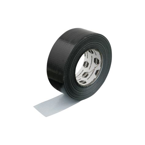 Premium fabric adhesive tape, black 50 mm x 50 m