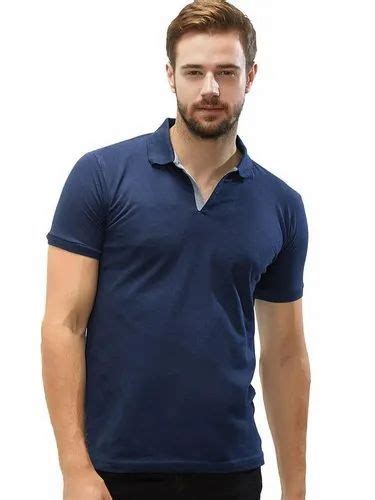 Half Sleeve Plain Mens Polo Neck T Shirt At Rs 110piece In New Delhi