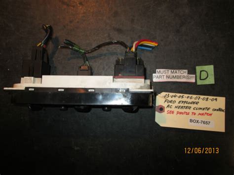 Ford Explorer Ac Heater Climate Control See Item