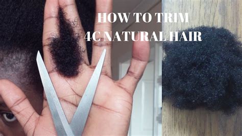 How I Trim My 4c Natural Hair No Heat Kenny Olapade Youtube