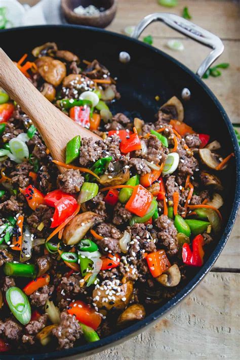 Ground Beef Stir Fry Running To The Kitchen