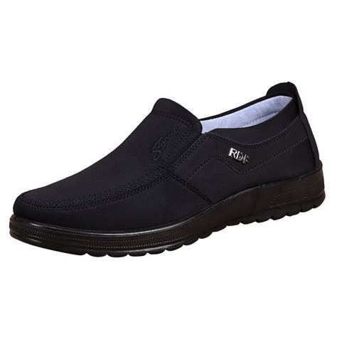 KaLI_store Slip on Shoes for Men Men's Slip on Breathable Walking Shoes ...