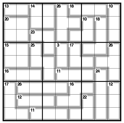 Killer Sudoku - Wikipedia - Killer Sudoku Free Printable - Free ...