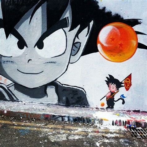 Son Goku Spray Can Art Spray Paint Graffiti Styles Graffiti Art