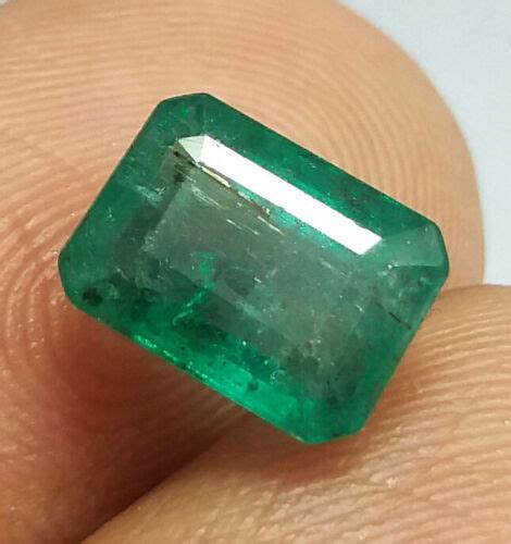 Ct Natural Rich Green Zambia Emerald Top Quality Untreated X Mm