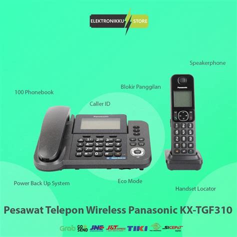 Jual Panasonic Kx Tgf Pesawat Telepon Wireless Cordless Rumah Kantor