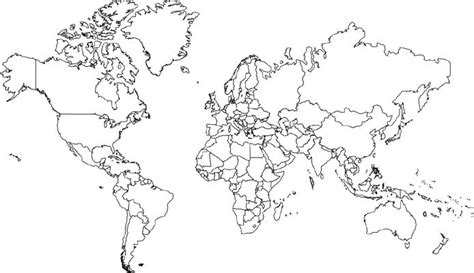 World Map Mercator Projection | No Borders in North America