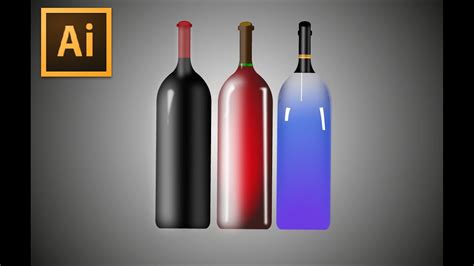 Adobe Illustrator Tutorial Designs Of Bottles Youtube