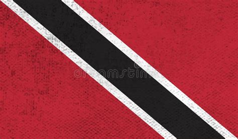 Trinidad And Tobago Vector Grunge Flag Isolated On White Background