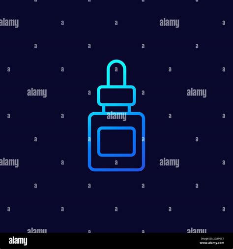 Dropper Bottle Icon Linear Vector Stock Vector Image And Art Alamy