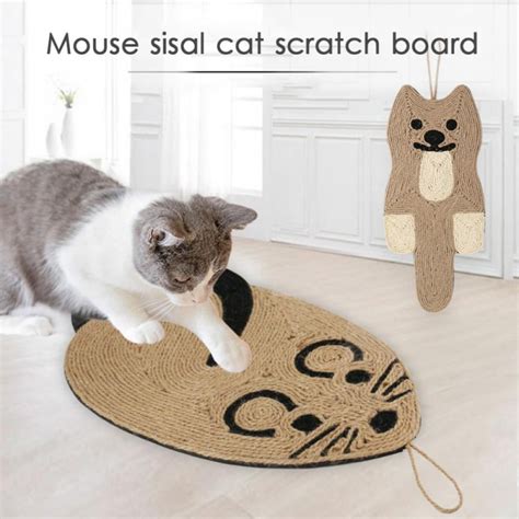 Cat Scratcher Mat, 21.25*9.84 Inch Natural Sisal Cat Scratch Mats ...