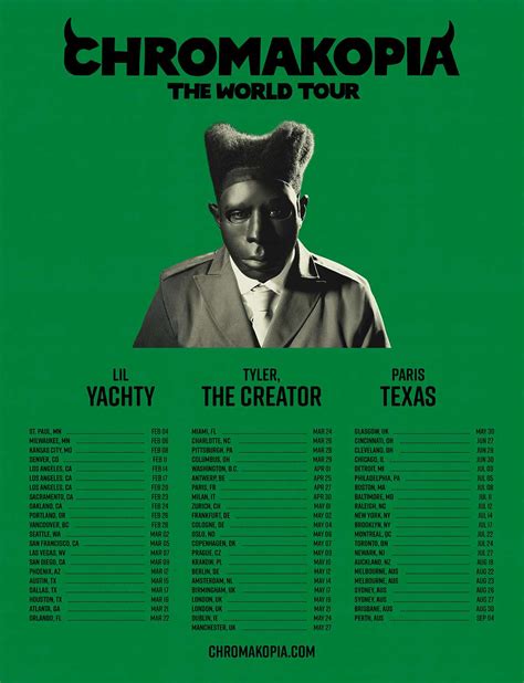 Tyler The Creator Announces Chromakopia Tour Dates