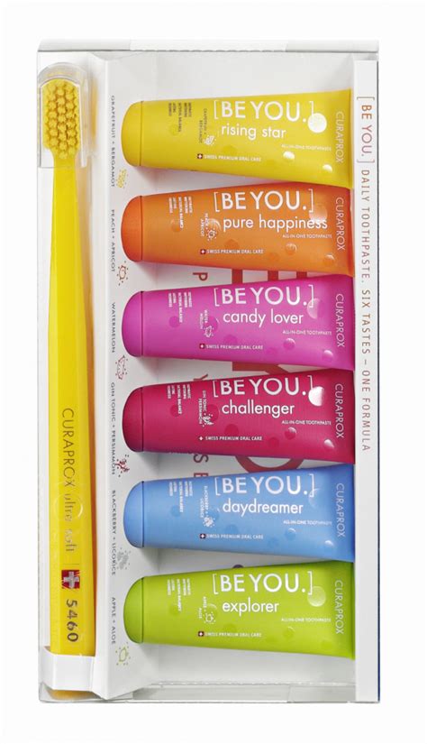 Curaprox Be You Toothpaste Set Cs 5460 Toothbrush 6x10ml